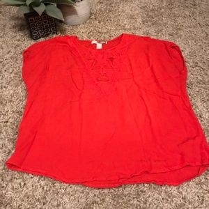 Forever 21 Embellished Neck Line Top